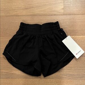 lululemon athletica hotty hot high rise Black Women’s Running Shorts